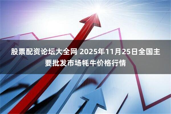 股票配资论坛大全网 2025年11月25日全国主要批发市场牦牛价格行情